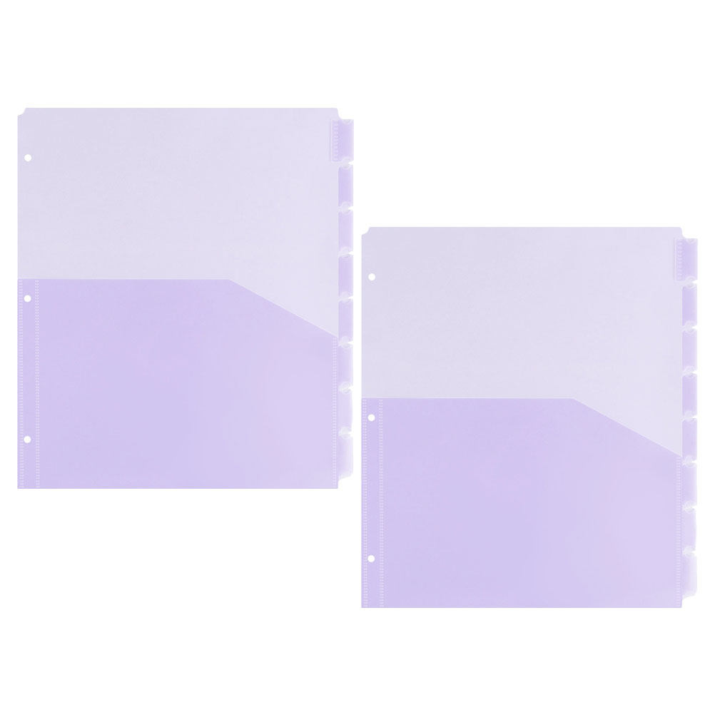 Tab Divider A4 - مجموعتان من فواصل الملفات البلاستيكية A4
