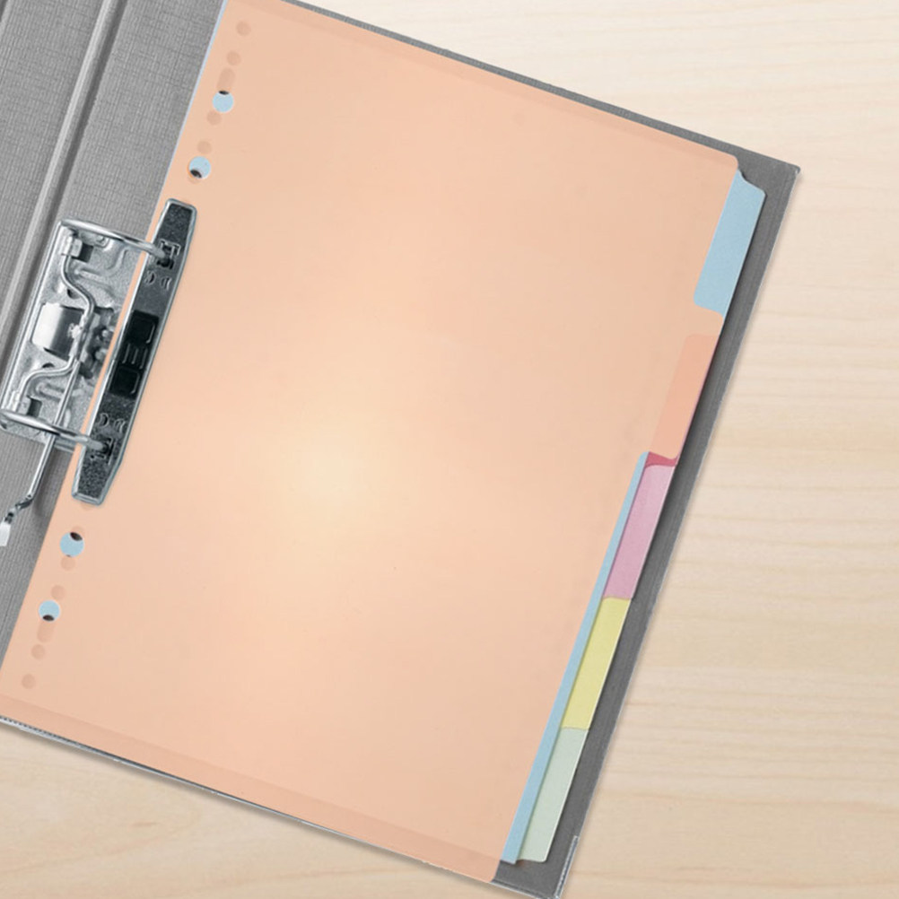 Tab Divider A4 - مجموعة واحدة من فواصل الملفات البلاستيكية