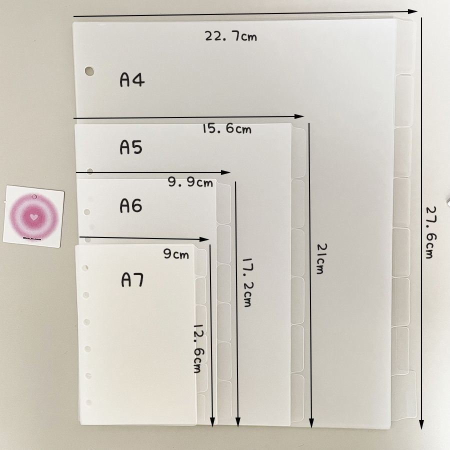 A4/A5/A6/A7 صفحات فاصل الحلقة  - مراجعة Binder A4 Lever وسعره