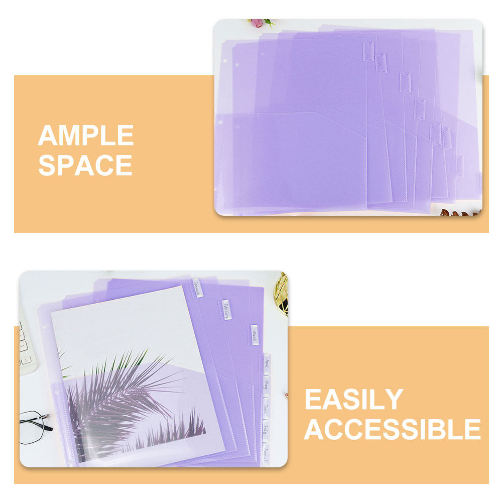 مجموعتان من فواصل الملفات البل - مراجعة Tab Divider A4 وسعره